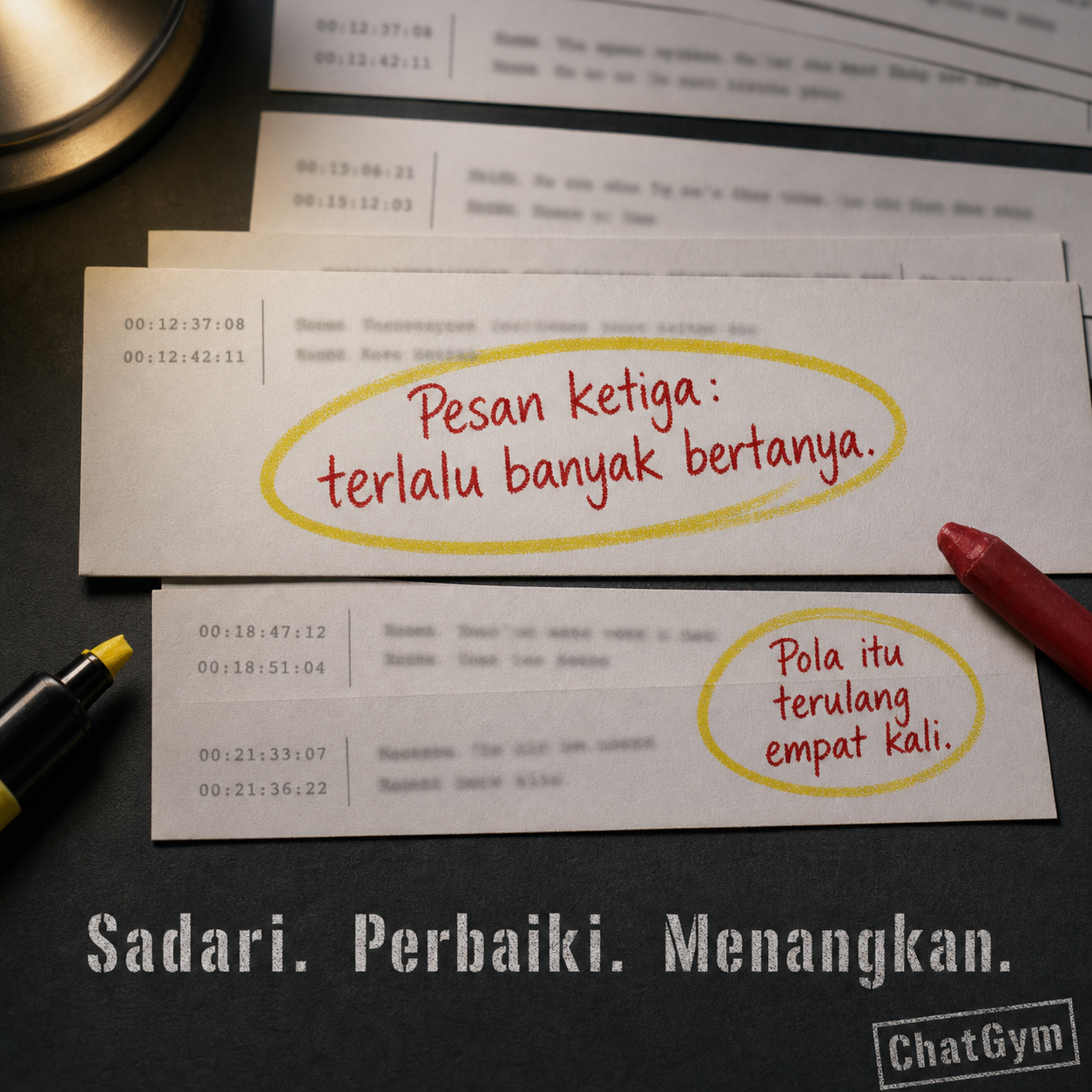 Konsep iklan ChatGym 16: Setiap sesi dibedah pelatih pribadi